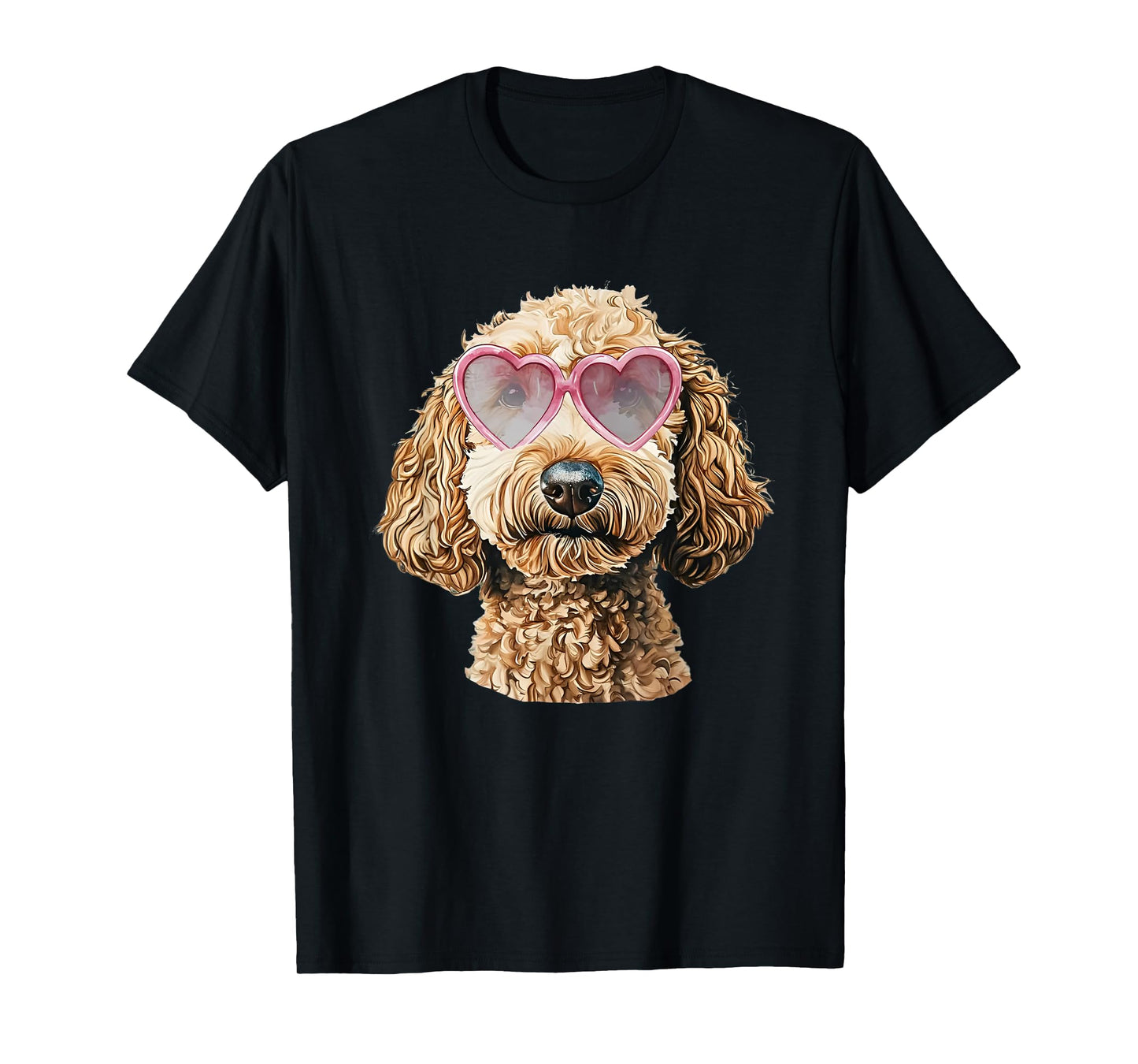Goldendoodle Coquette Valentines Day Golden Doodle T-Shirt