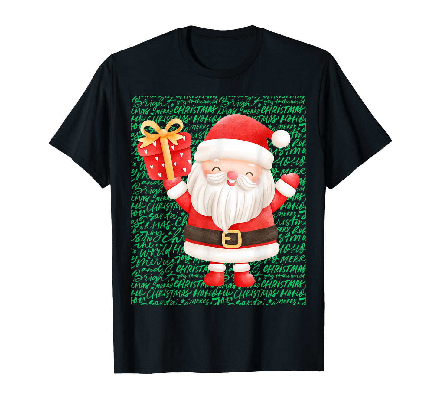 Christmas Happy Santa Claus Festive Holidays T-Shirt