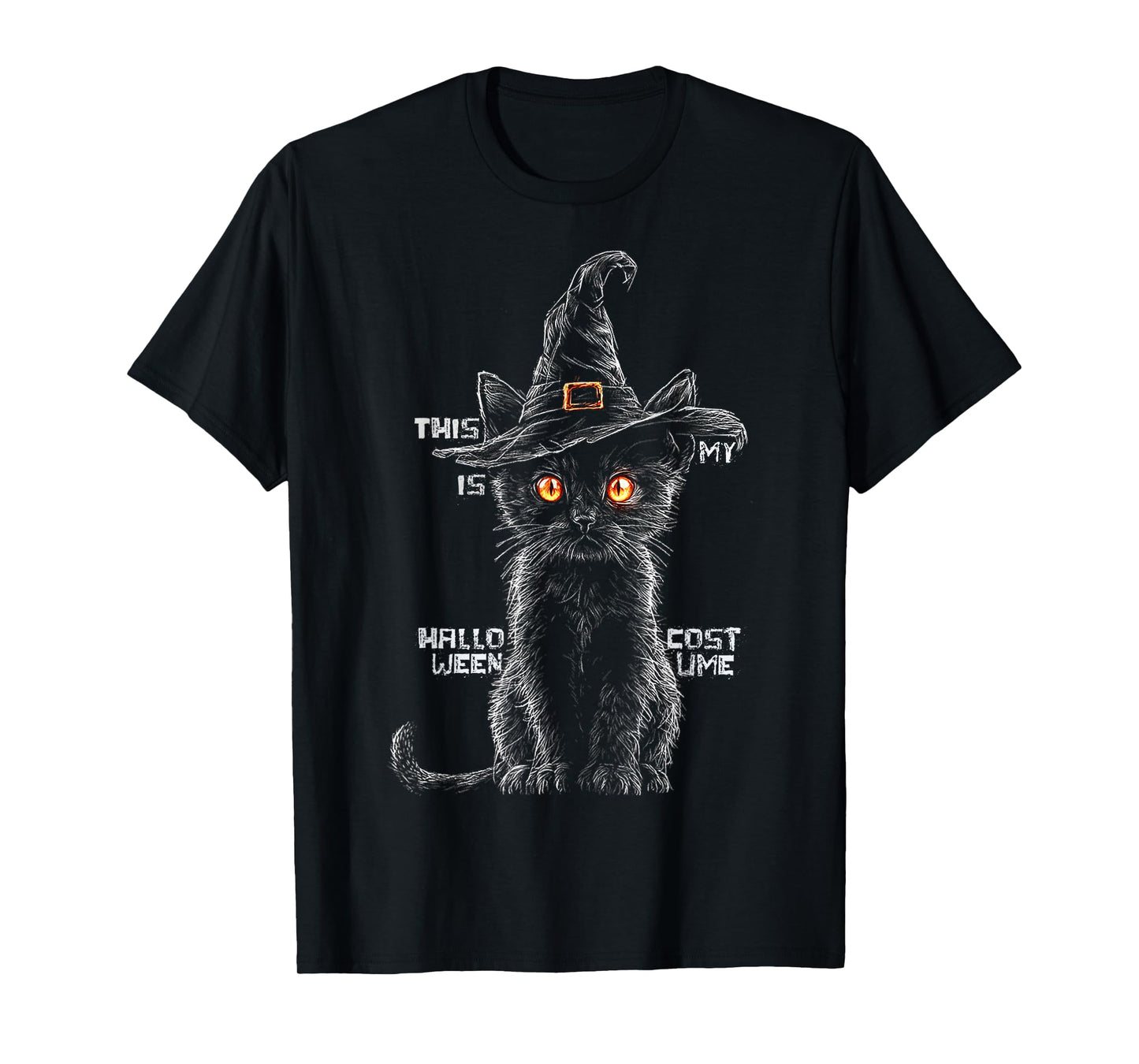 This is My Halloween Costume Cat Witch Spooky T-Shirt
