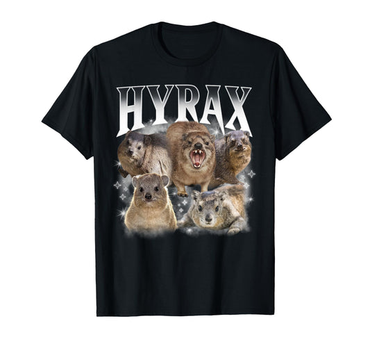 Hyrax Vintage Ugly Funny Meme Retro Animal Long Sweat T-Shirt