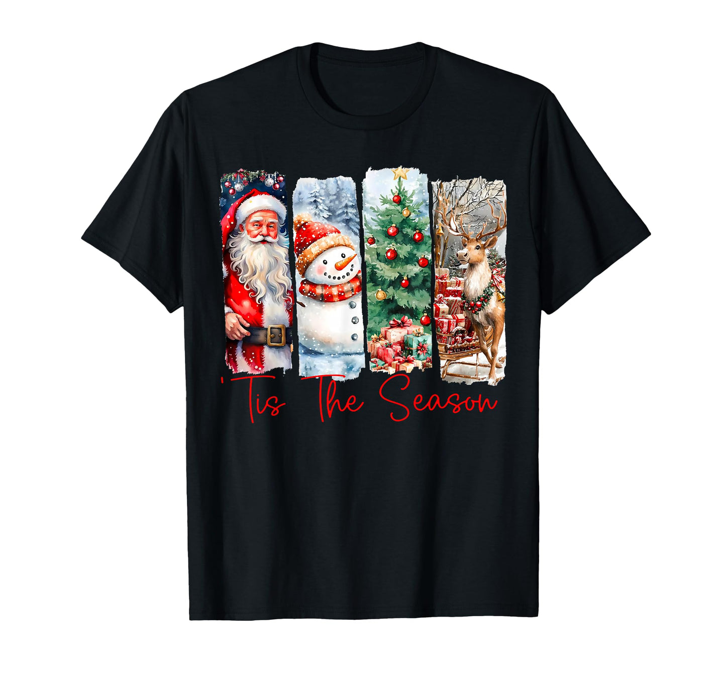 Retro Tis The Season Christmas Season Men Women Kids T-Shirt