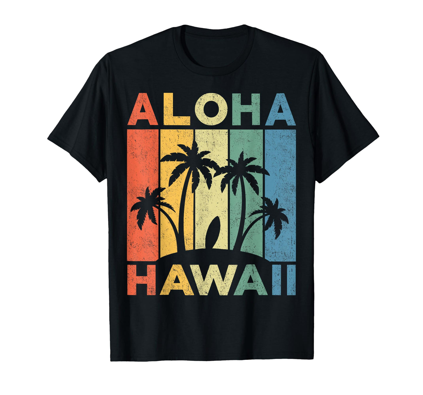 Aloha Hawaii Hawaiian Island Shirt Palm Beach Surfboard Surf Men Women Girls Kids T-Shirt