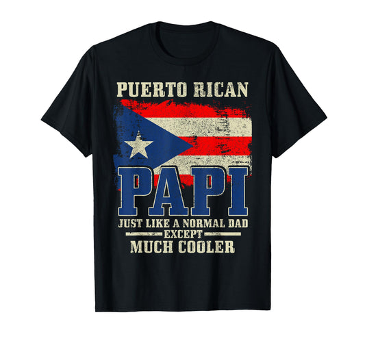 Puerto Rican Papi Dad Puerto Rico Pride Boricua Father's Day T-Shirt