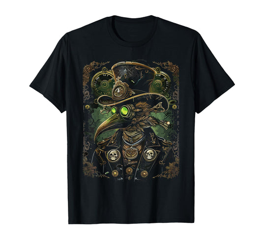 Mechanical Steampunk Pestilence Plague Doctor T-Shirt