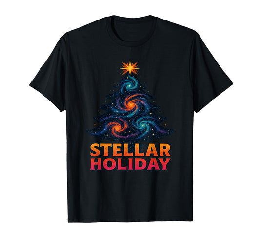 Stellar Holiday Christmas Tree Holiday Season T-Shirt