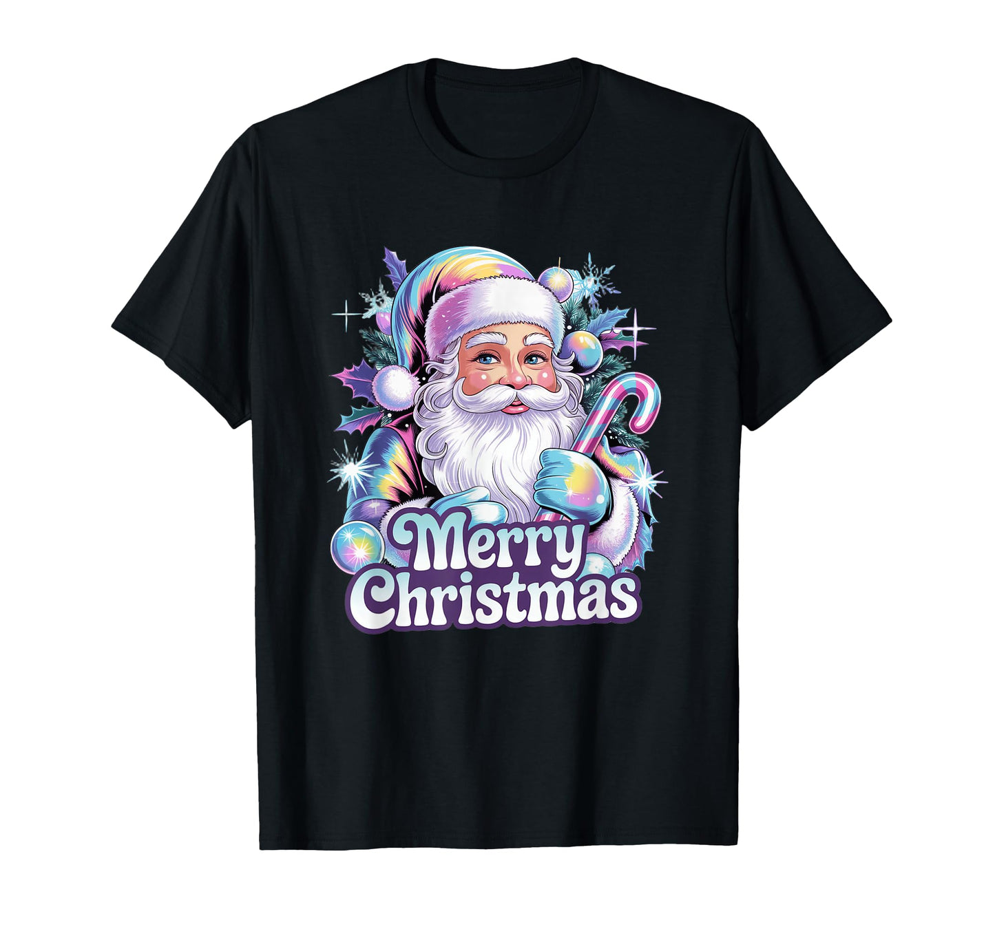 Merry Christmas Festive Santa Claus Joy T-Shirt