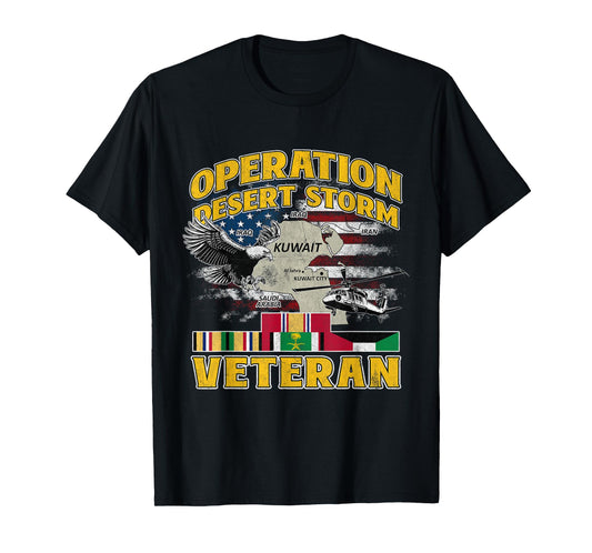 ODS Veteran Operation Desert Storm Ribbon Vintage Iraq T-Shirt