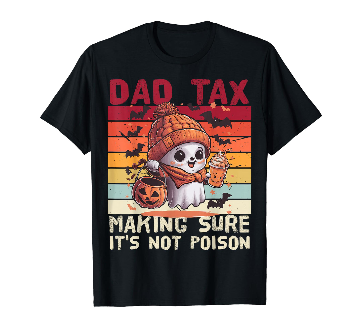 Funny Daddy Boo Halloween Family Matching Costume Ghost Dad T-Shirt