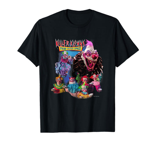 Killer Klowns from Outer Space Vintage Group Shot T-Shirt