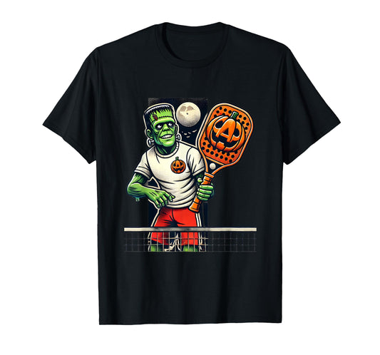Frankenstein Pickleball Player Funny Halloween Costume Sport T-Shirt