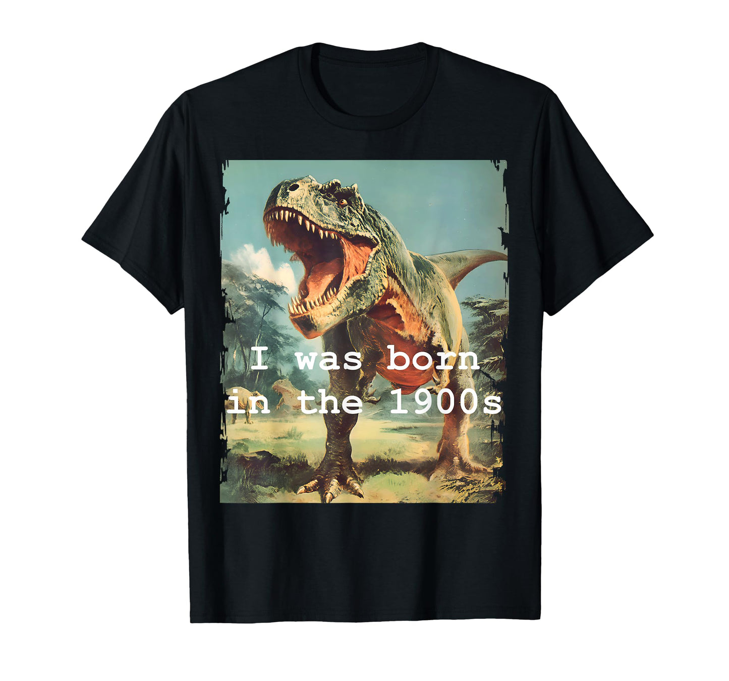 Funny Vintage Dinosaur I was Born in the 1900s Graphic T-Shirt