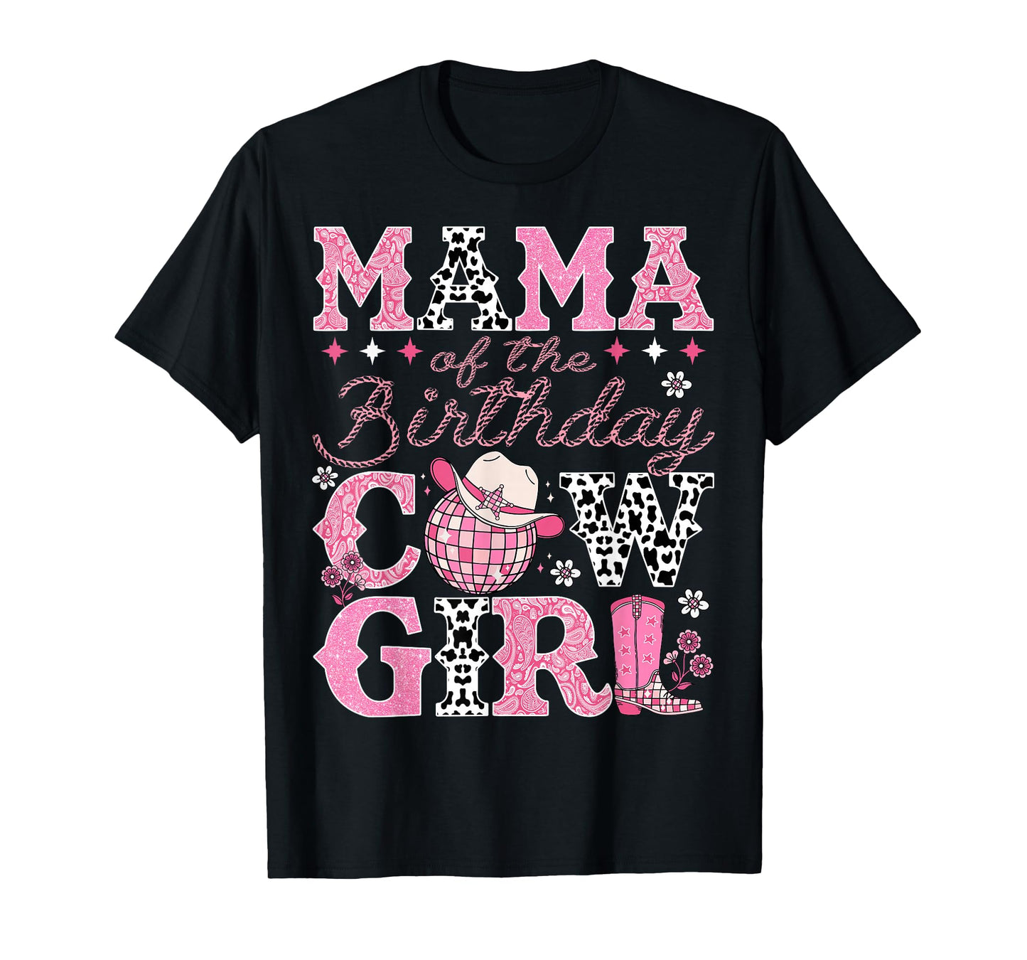 Mama Of The Birthday CowGirl Rodeo Mama Bday Party T-Shirt