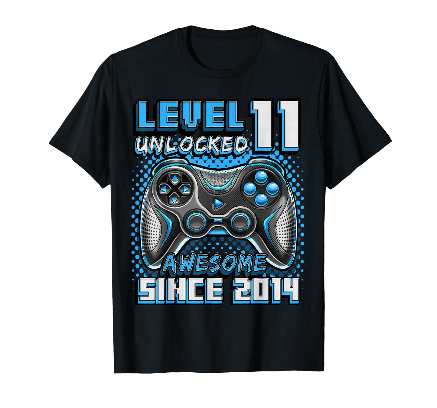 11th Birthday Boy Level 11 Gamer 11 Year Video Game Party T-Shirt