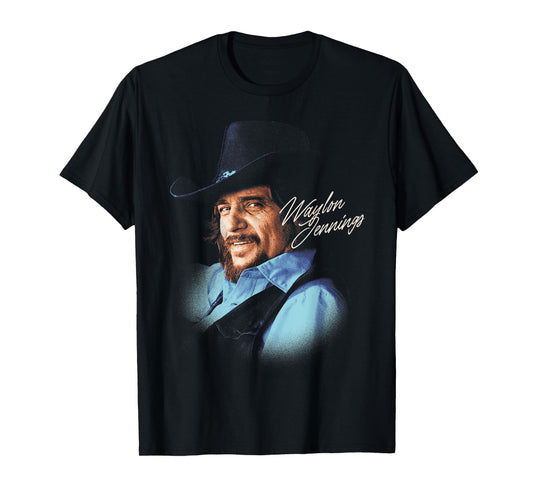 Waylon Jennings - Portrait T-Shirt