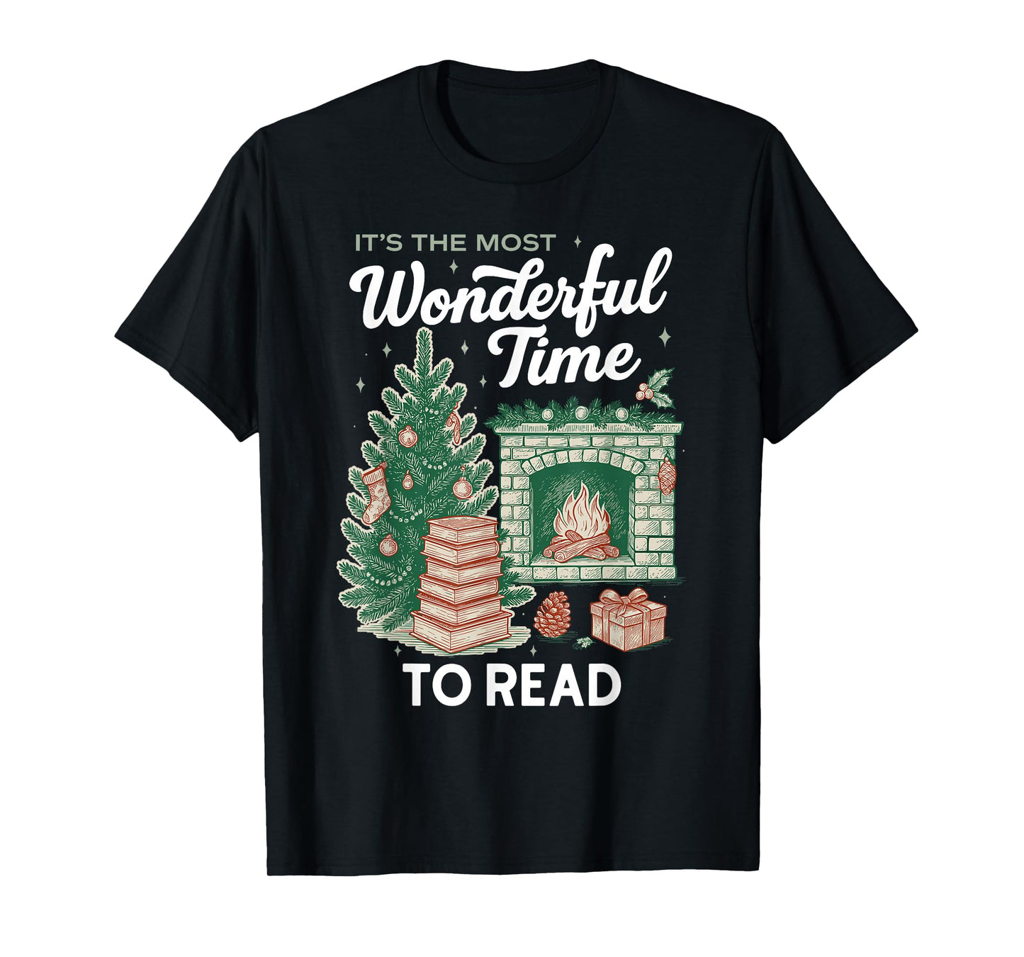 Christmas Read, Cozy Bookish Xmas Girl Reader Ugly Gift T-Shirt