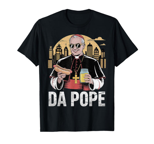 Da Pope From America Chicago Pope Leo XIV Funny Vintage T-Shirt