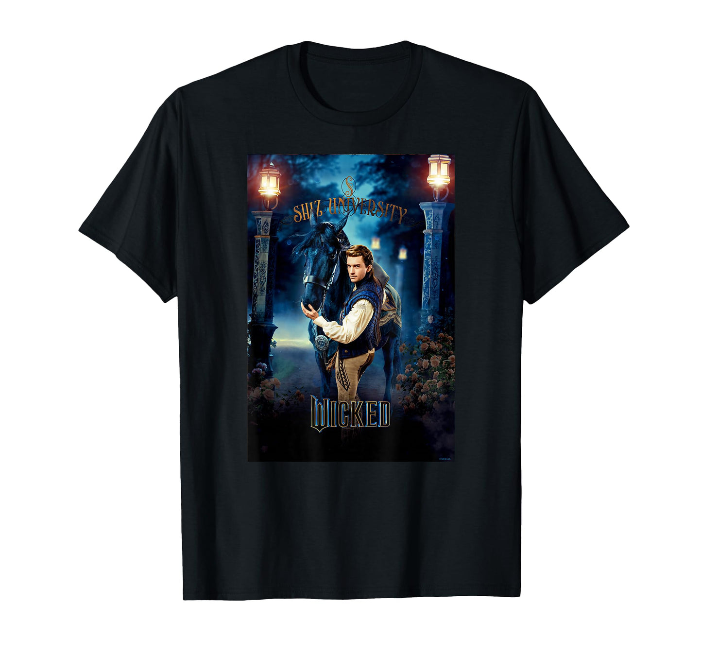 Wicked Fiyero Gates Of Shiz Poster T-Shirt