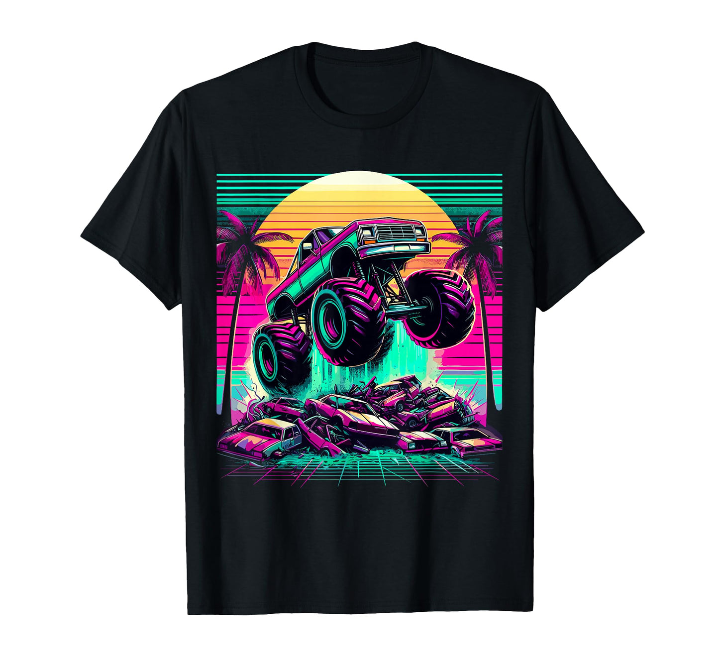 Monster Truck Retro T-Shirt