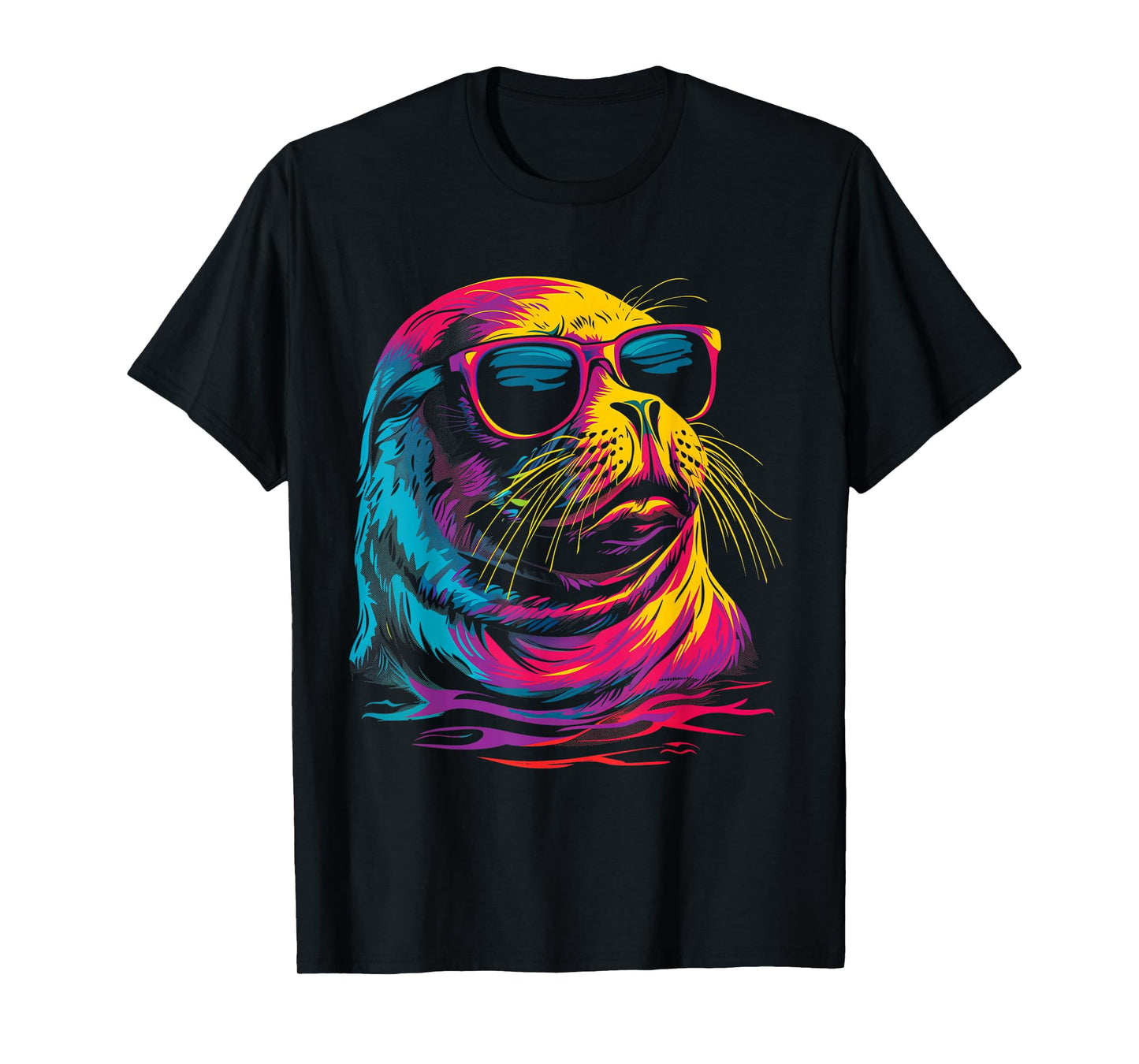 Seal Sunglasses Sea Lion Ocean Animal T-Shirt