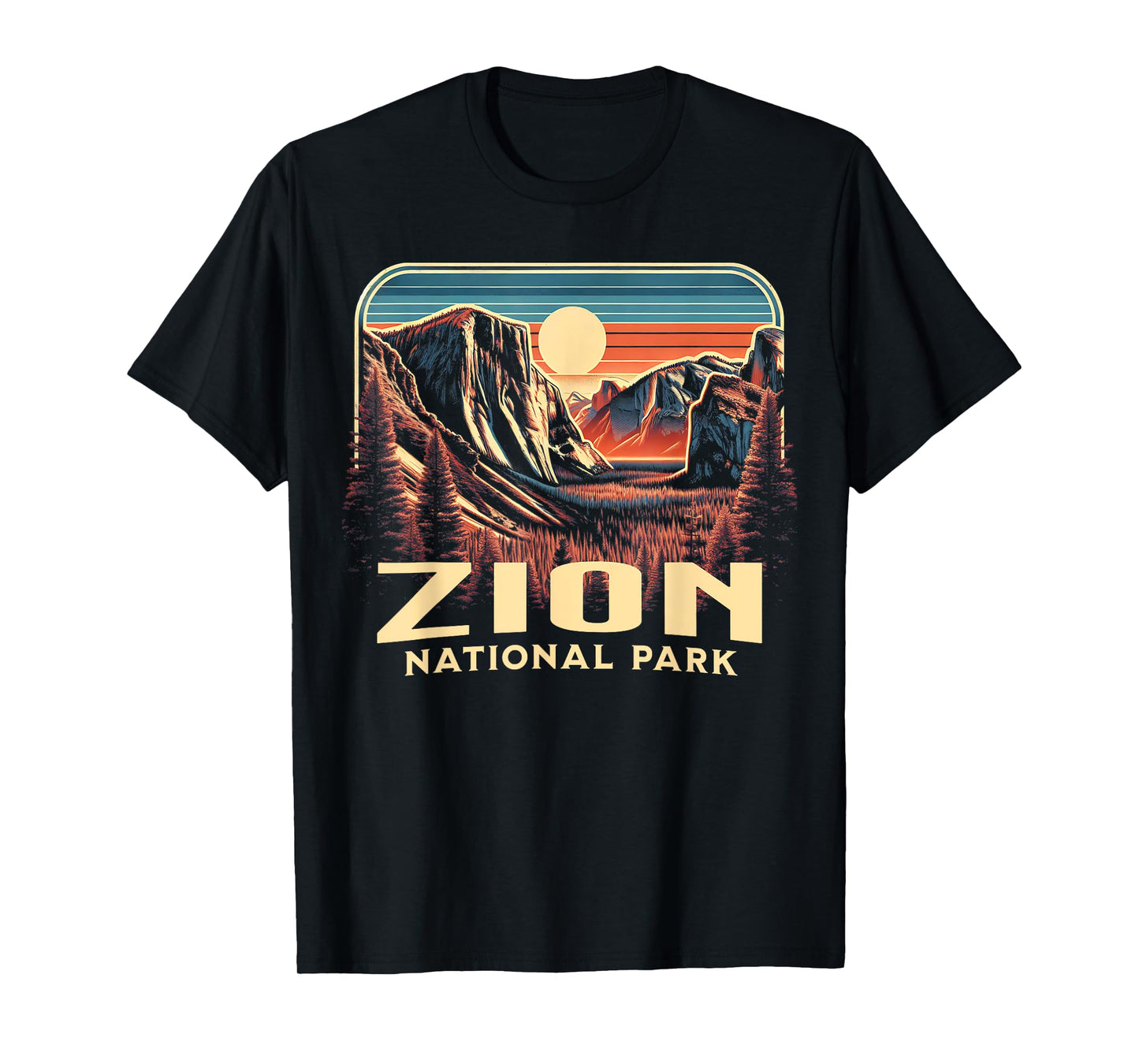 Zion National Park T-Shirt, Small, Blue