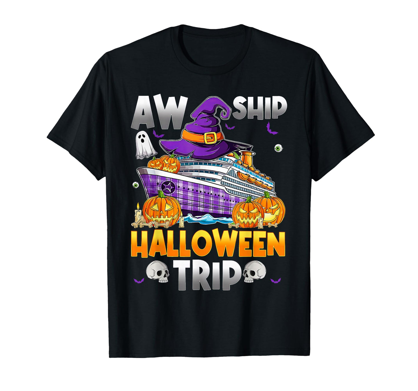 Halloween Trip Family Cruising Crew Matching Cruise Squad T-Shirt