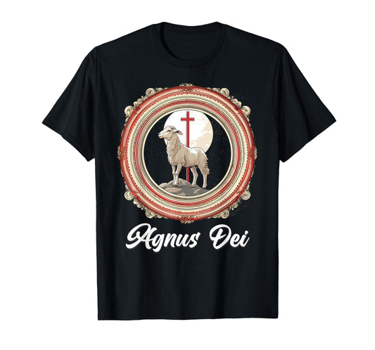 Agnus Dei Sanctus Traditional Latin Mass Catholic T-Shirt