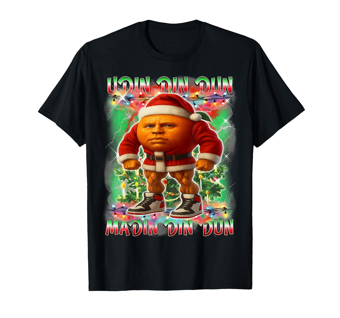 Udin dun dun Ma Sahur Santa Claus Italian Brainrot Christmas T-Shirt