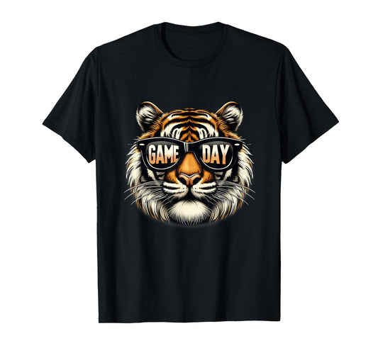 American Football Game Day Thanksgiving Tiger Cool Touchdown T-Shirt