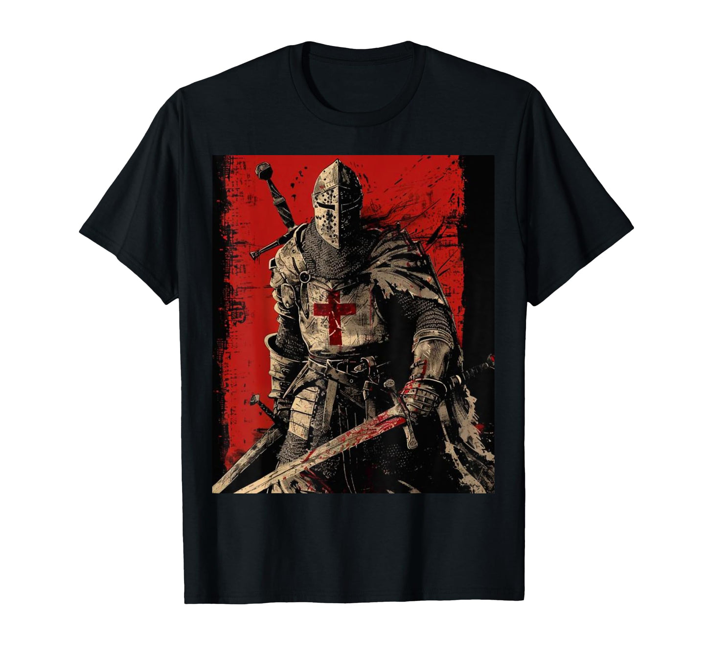 Knight Christian Templar Warrior Of God Crusader Gift T-Shirt