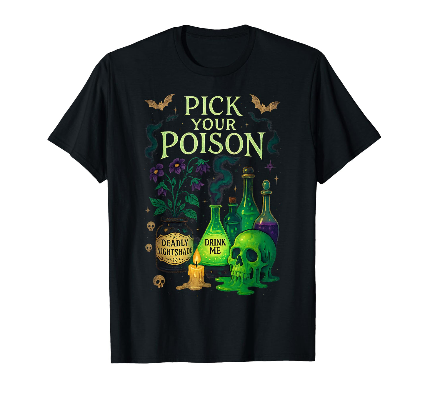 Pick Your Poison Vintage Princess Halloween T-Shirt