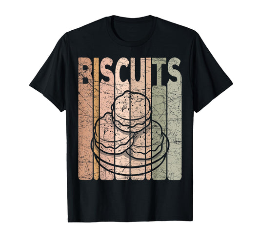 Biscuits Vintage Foodie Biscuit Lover Retro T-Shirt