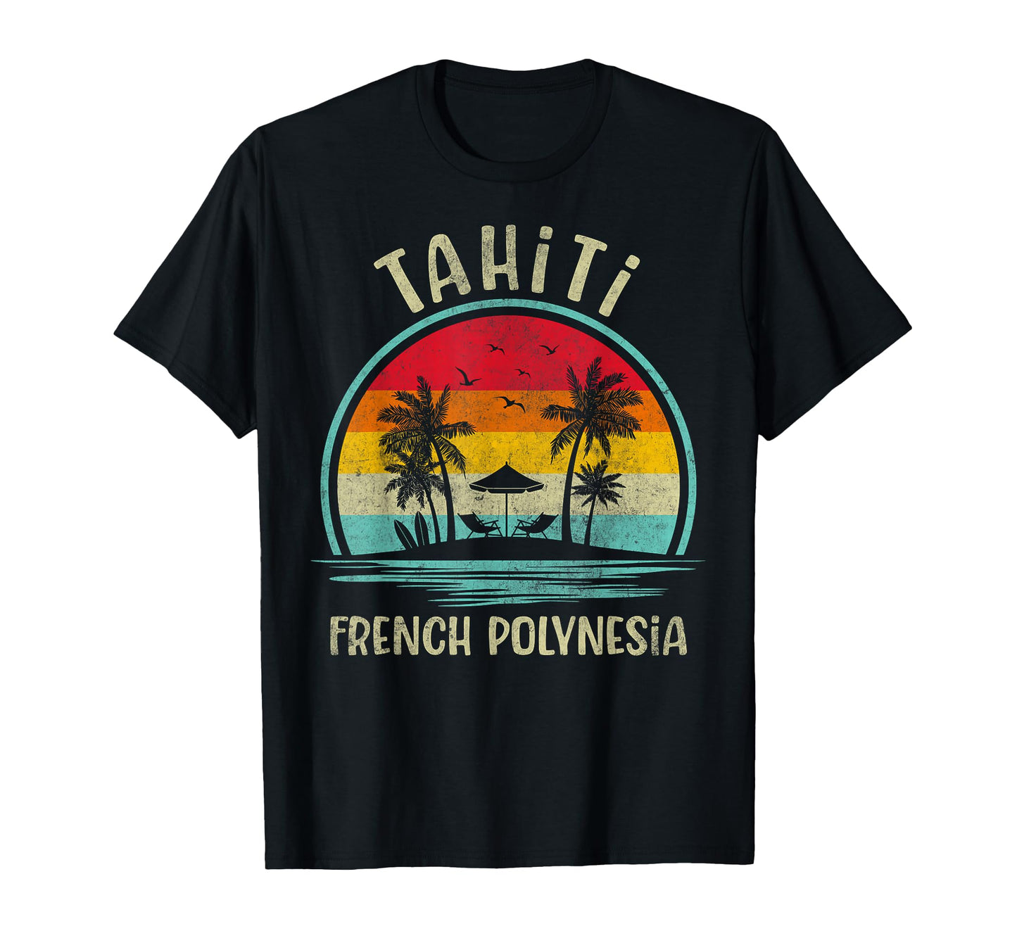 Tahiti Beach French Polynesia Family Summer Vacation T-Shirt