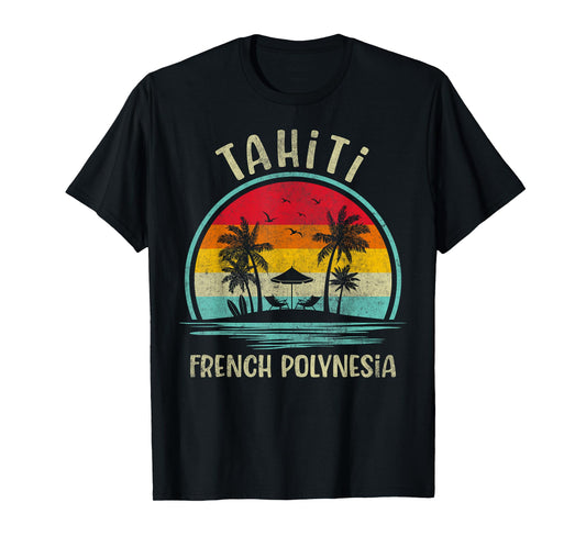 Tahiti Beach French Polynesia Family Summer Vacation T-Shirt