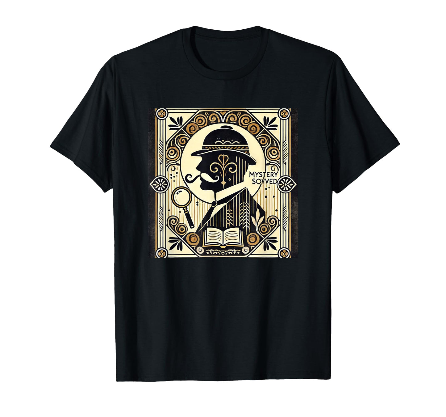 Poirot Mystery Books Vintage Detective Design T-Shirt
