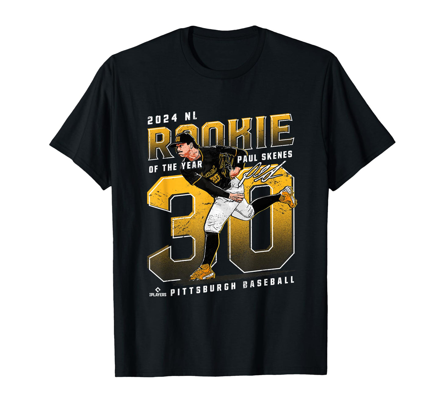 2024 NL Rookie of the Year Paul Skenes Pittsburgh Baseball T-Shirt