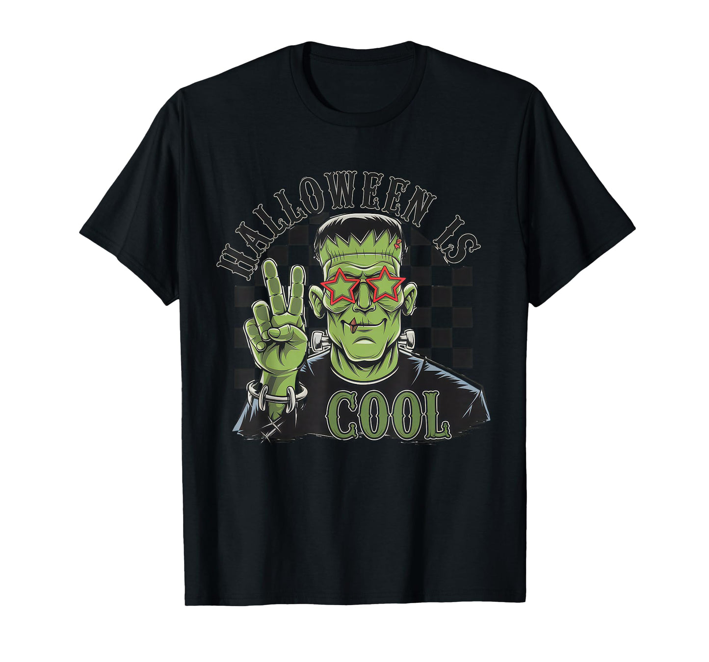 Halloween is Cool Tshirt Women Men Frankenstein Monster T-Shirt
