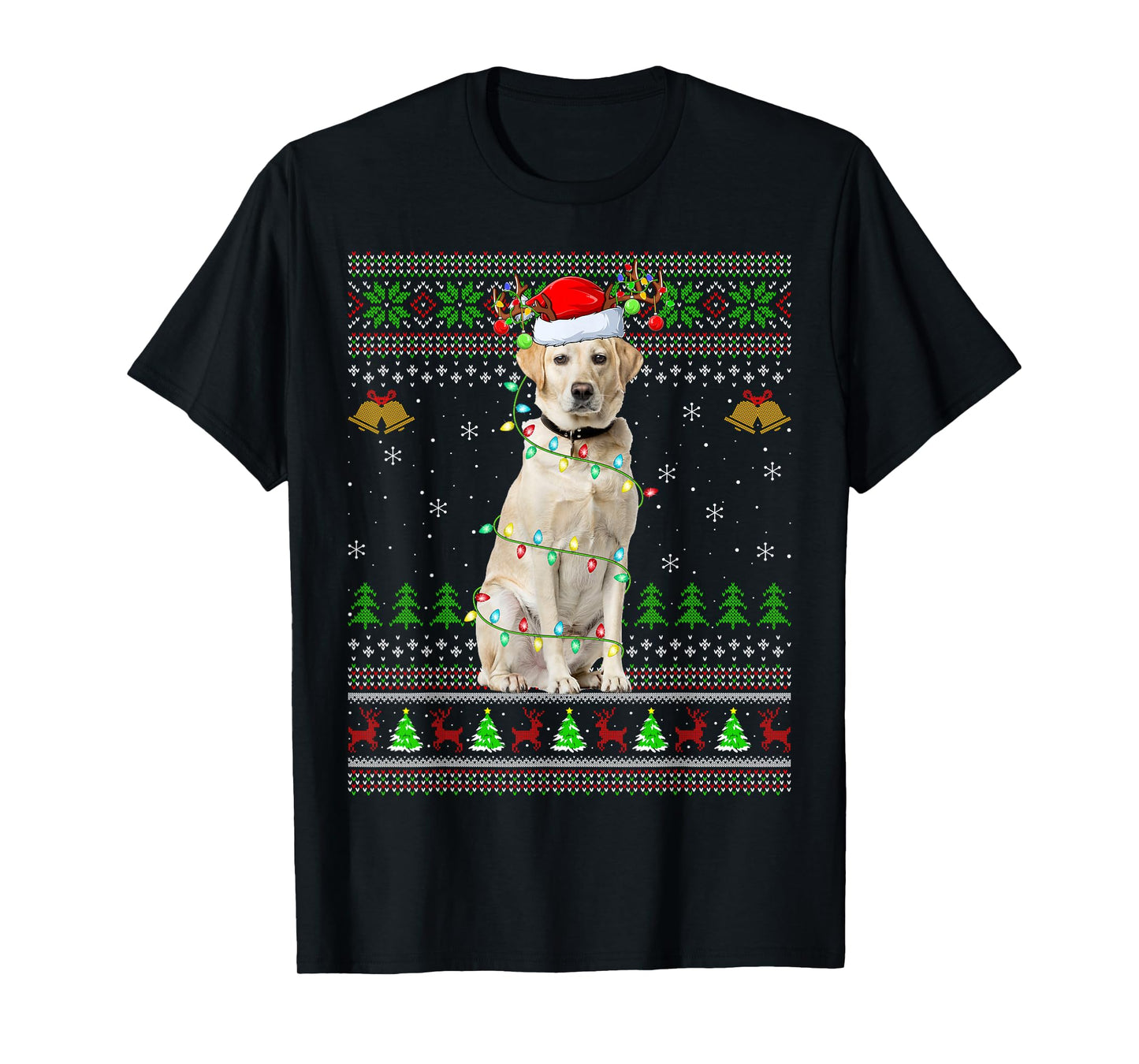 Labrador Retriever Dog Ugly Christmas Sweaters Holiday Xmas T-Shirt