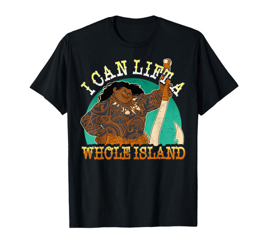 Disney Moana Maui I Can Lift A Whole Island Graphic T-Shirt T-Shirt