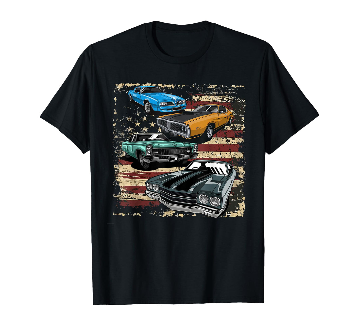 Classic Muscle Car Tee Retro Vintage American Muscle Car T-Shirt