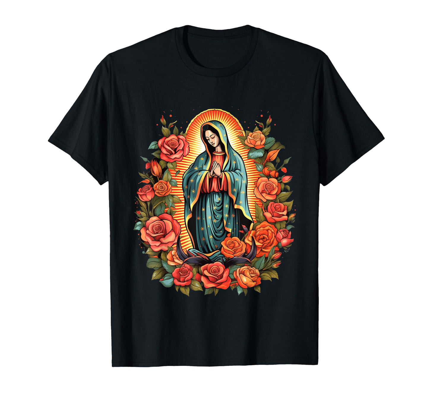 Virgen De Guadalupe Sant Mary For Christians, Catholics T-Shirt