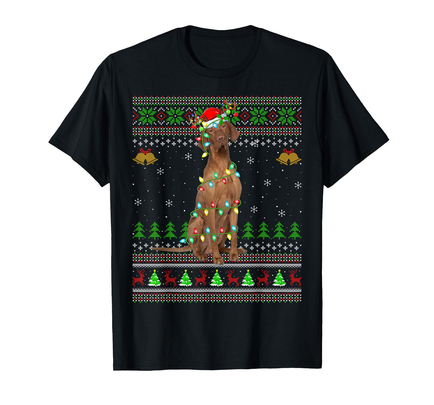 Coonhound Dog Ugly Christmas Sweaters Holiday Santa Xmas T-Shirt