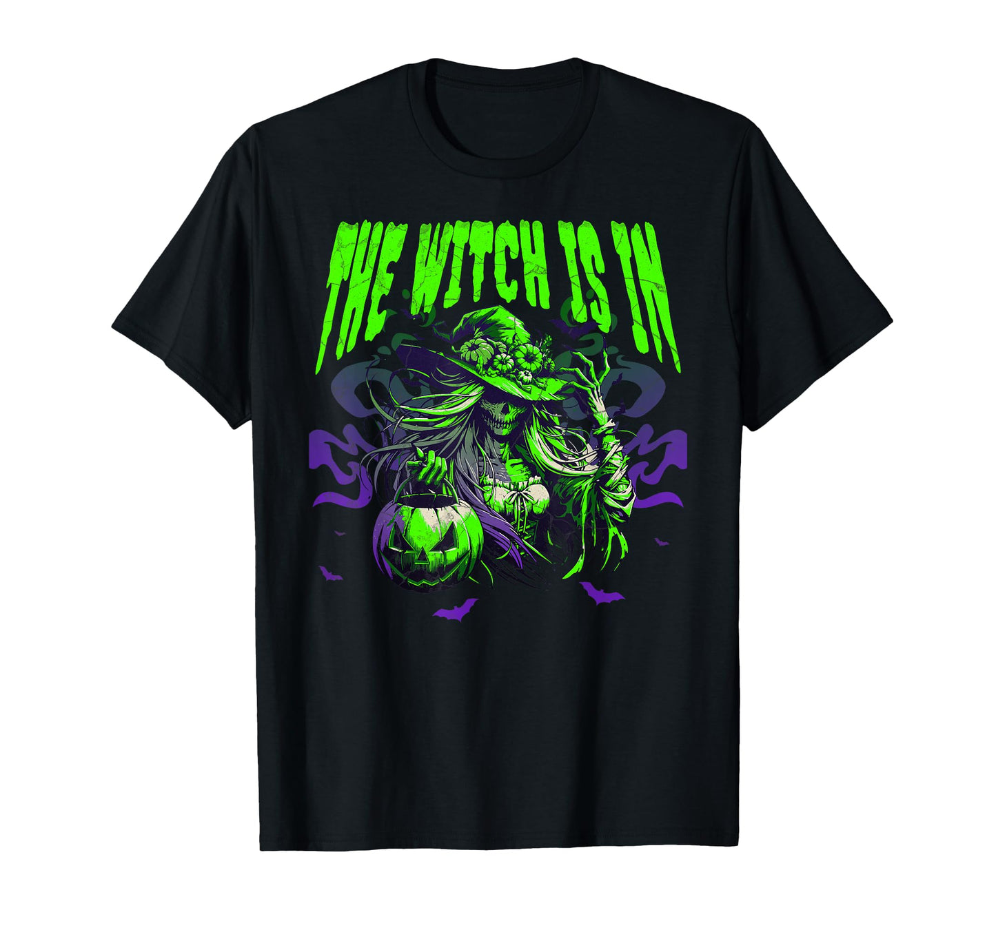 The Witch is in Men Women Halloween Spooky Season T-Shirt
