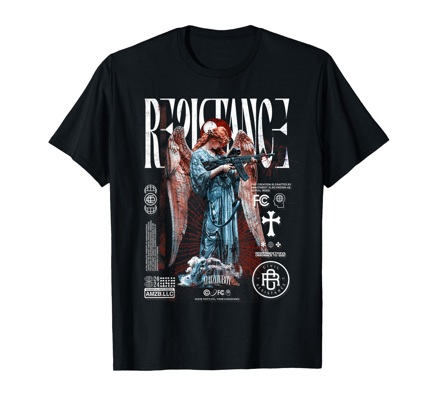 Civil Resistance - Luxury Streetwear Urban Fashion T-Shirt