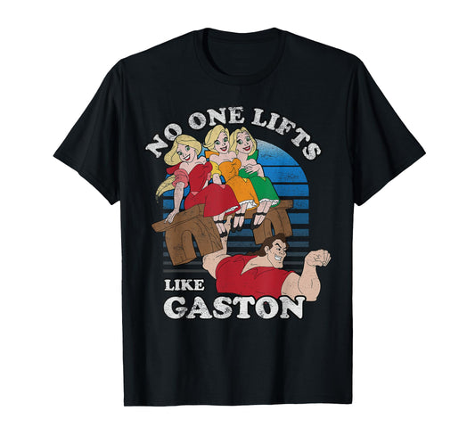 Disney Beauty and the Beast Retro No One Lifts Like Gaston T-Shirt