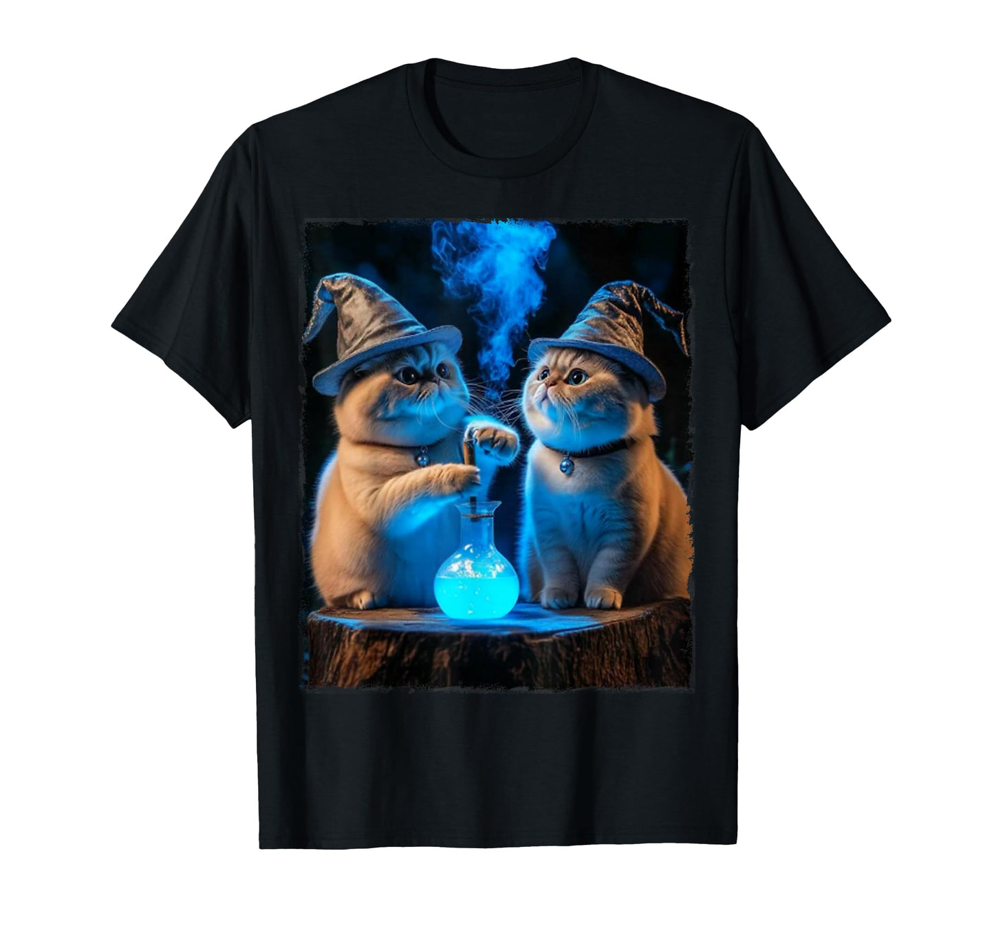 Cute Witchy Cats Halloween Magic Potion Spooky Costume Cat T-Shirt