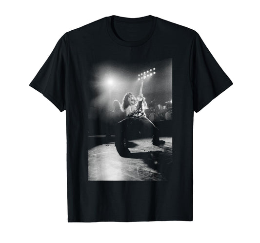Eddie Van Halen On Stage Rainbow Theatre By Simon Fowler T-Shirt