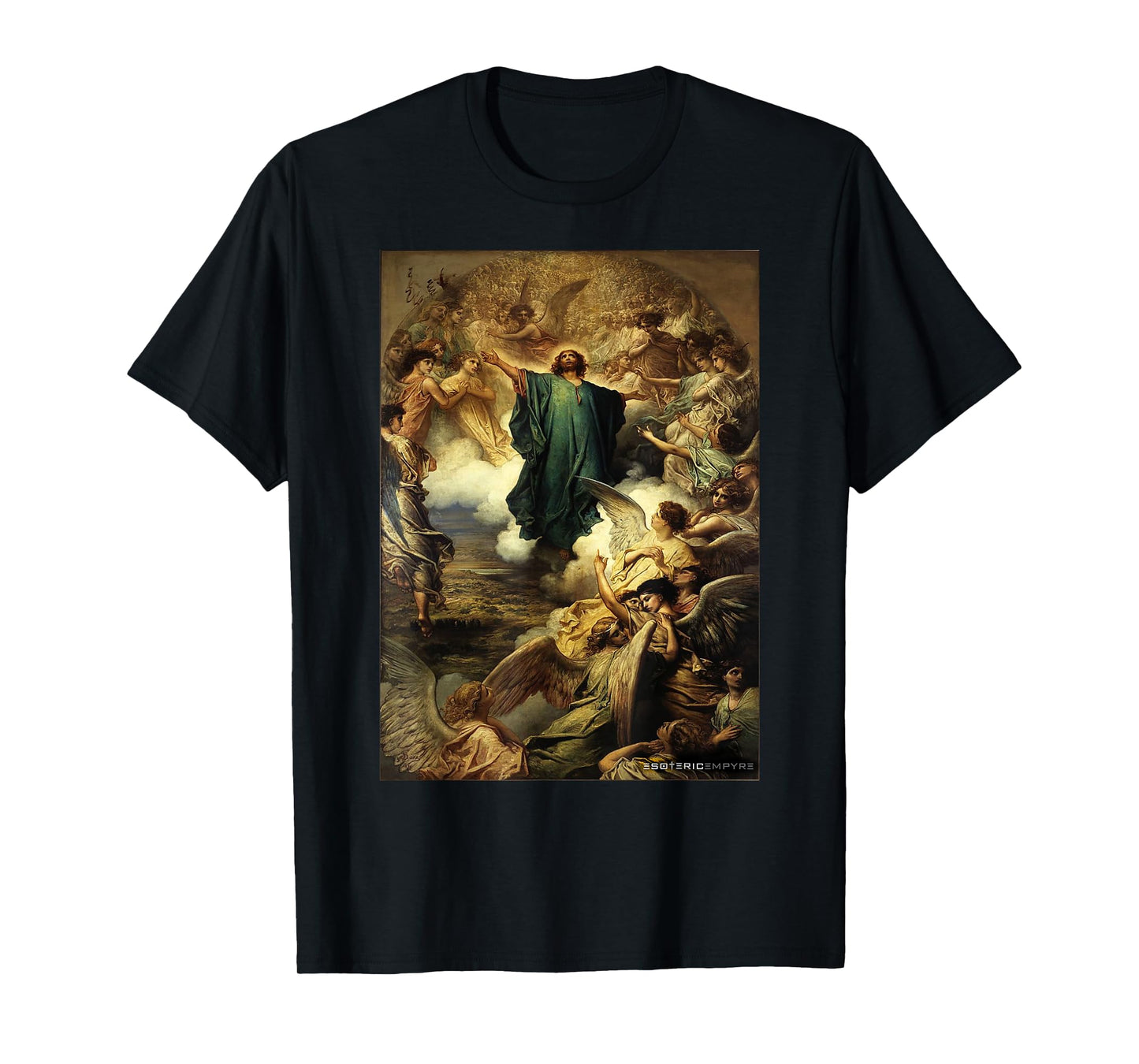 Jesus Christ Ascension Gustave Dore Heaven Angels T-Shirt
