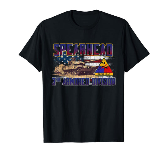 3rd Armored Division Veteran 3rd Ad Spearhead Vintage Gifts T-Shirt
