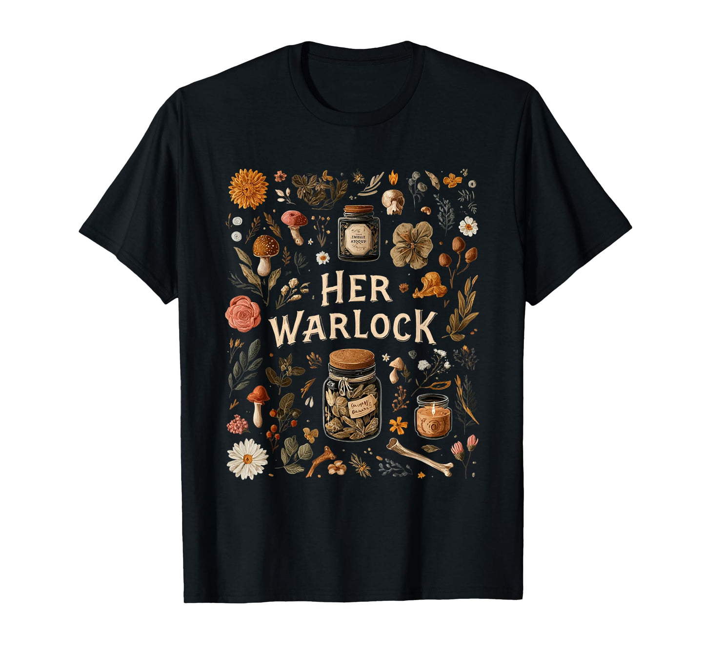 Her Warlock His Witch Witchcraft Couple Occult Magick T-Shirt