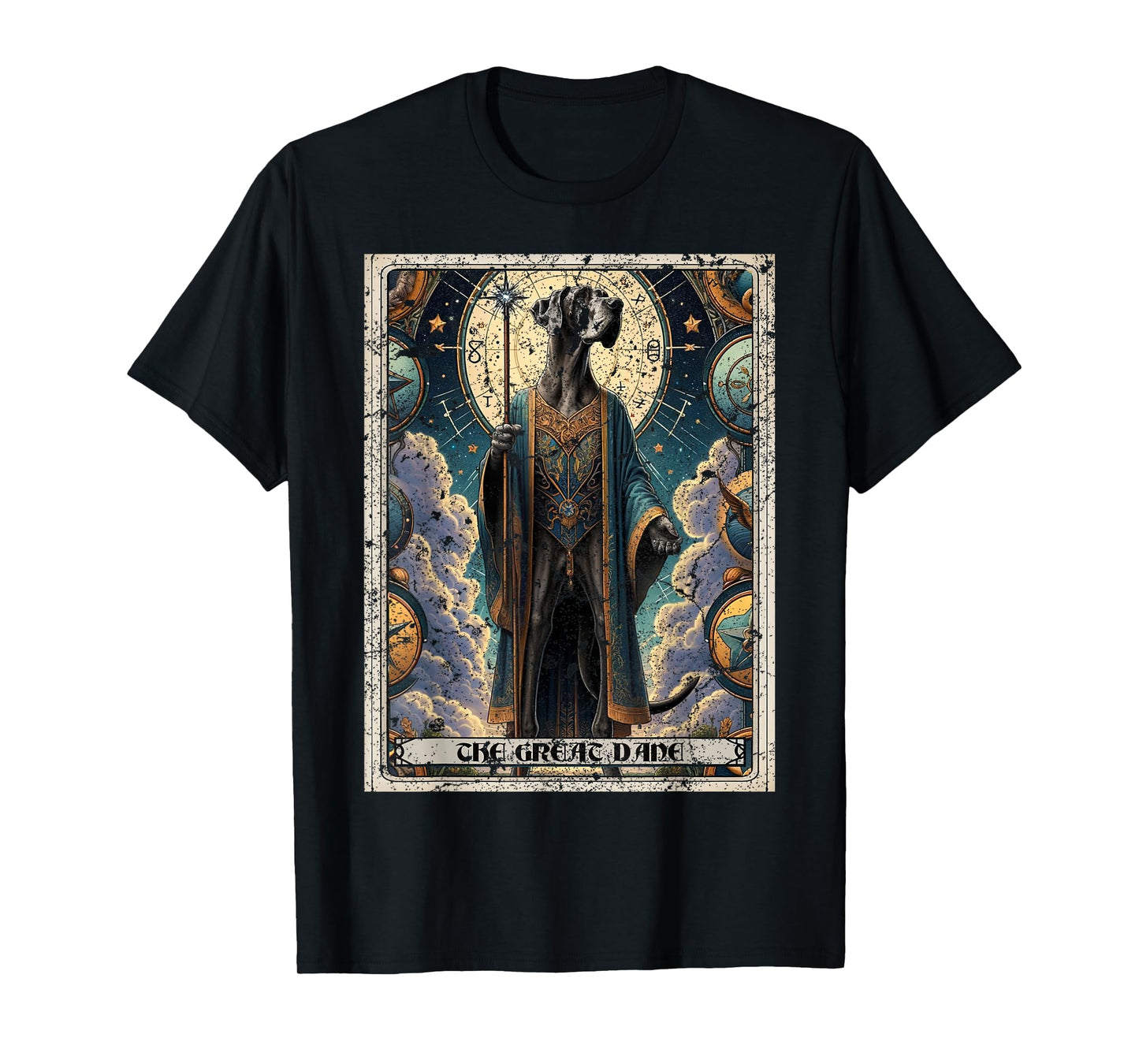 Great Dane Tarot Card Dog T-Shirt